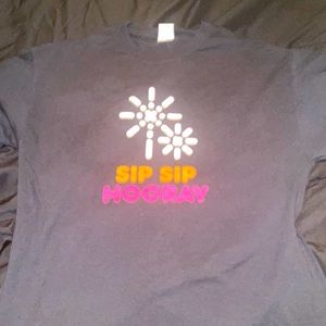 Large Dunkin Sip Sip Hooray T-Shirt